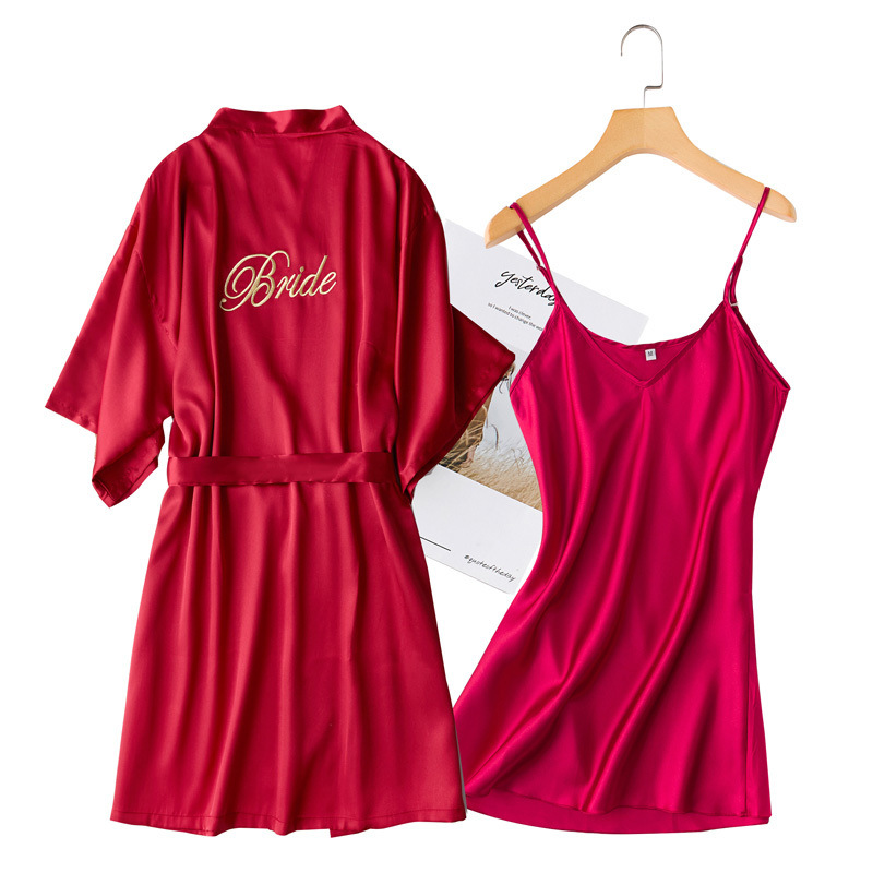 반팔 신부 + 서스펜더 버건디