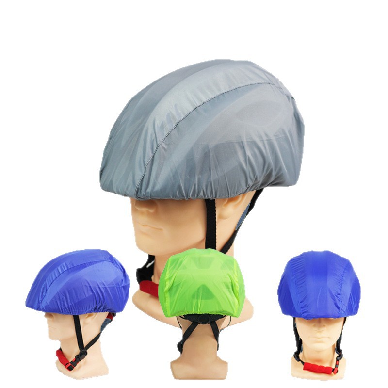Casco de bicicleta cubierta de lluvia cubierta de casco de conducción anti-goteo anti-spating cubierta de protección de casco de verano de bicicleta cubierta de protección contra el viento