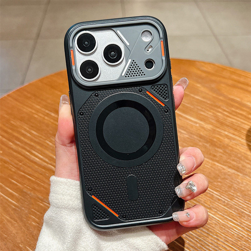Suitable for Apple 17 Mobile Phone Case, 15 Charming Eye Lens, 14 Anti-Slip iPhone 16 Promax Magnetic Soft Rubber Anti-Fall Cover