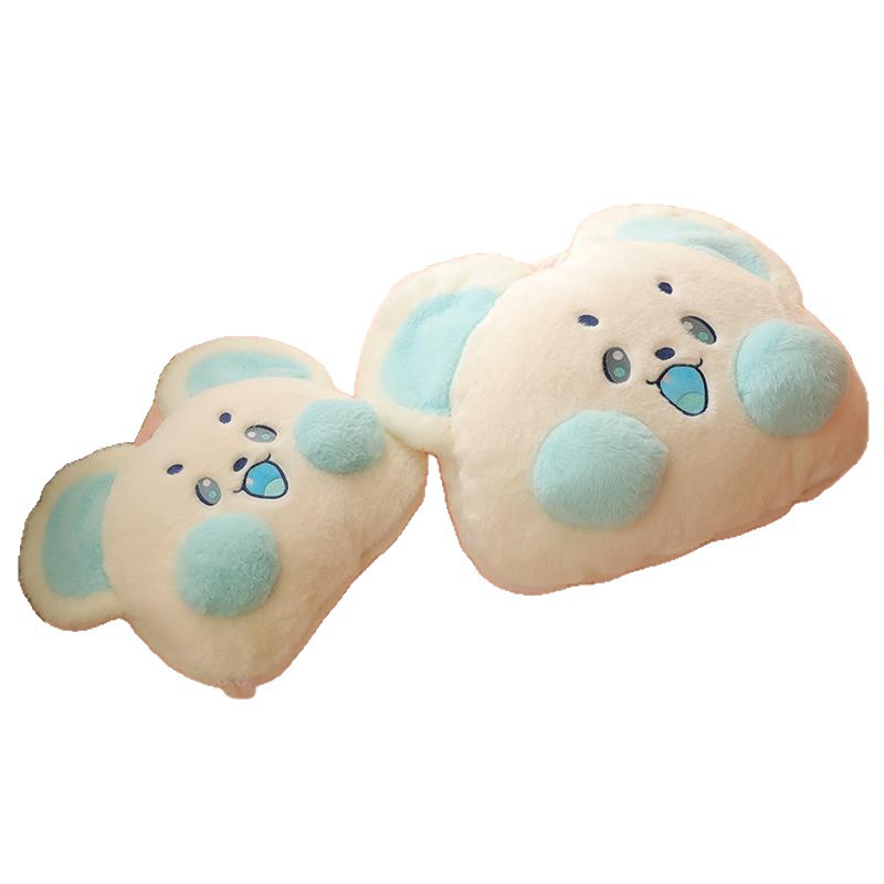 Invierno engrosado almohada colcha doble uso 2 en 1 almohada plegable para automóviles almohada de oficina siesta manta almohada