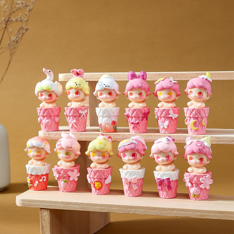 さくらカップ Diddy 樹脂かわいい人形 diy デスクトップ装飾品 Douyin ライブルームペアリングブラインドボックス卸売|undefined
