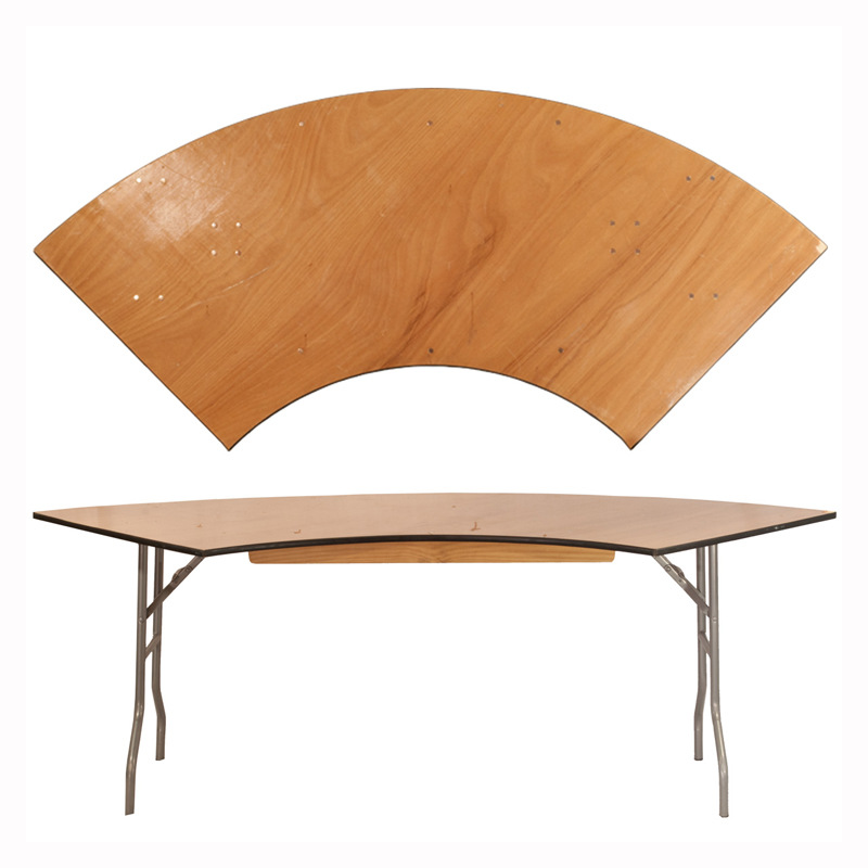 Outdoor Portable Foldableable Fan-shaped Table, Large Ring Dining Table, Fan-shaped Foldableing Table, Round Table, Ring Island Table