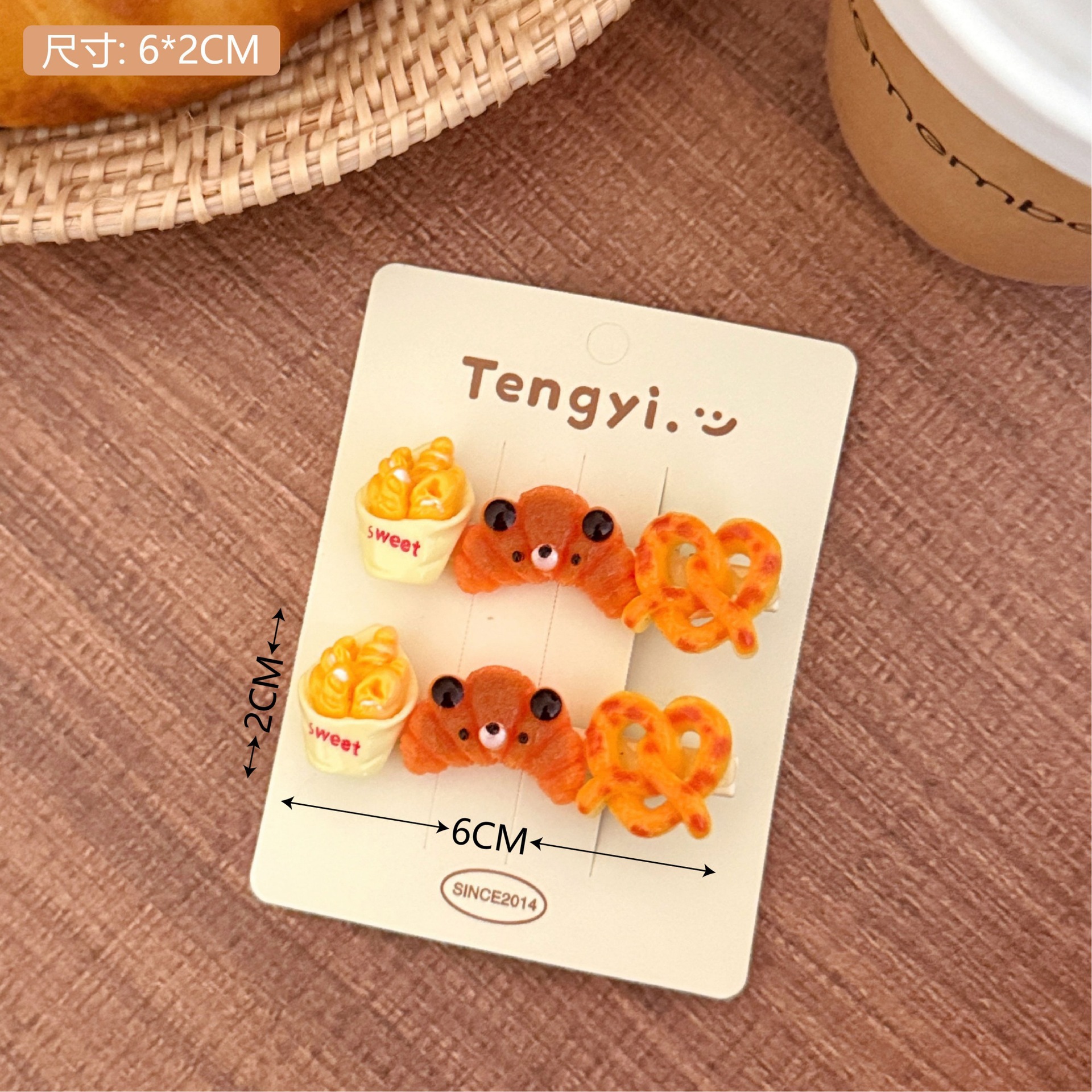 Creativa extraña comida infantil juegan pinzas de cabello comida simulación juegos de cabello de chicas interesantes pinzas de cabello al por mayor