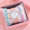 Fashionable cartoon women's watch, quartz watches, bracelet, set, with little bears