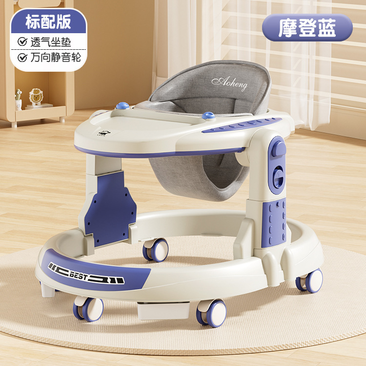 Piernas de tipo O para caminante infantil 3 - en - 1 anti-rollback plegable empujado a mano para caminante anti-O