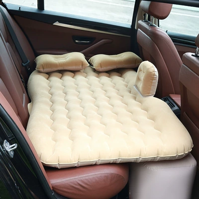 Seat Sleeping Cushion Car Inflatable – Vehicle-mounted inflatable bed - basic-beige-wavy-long-pier