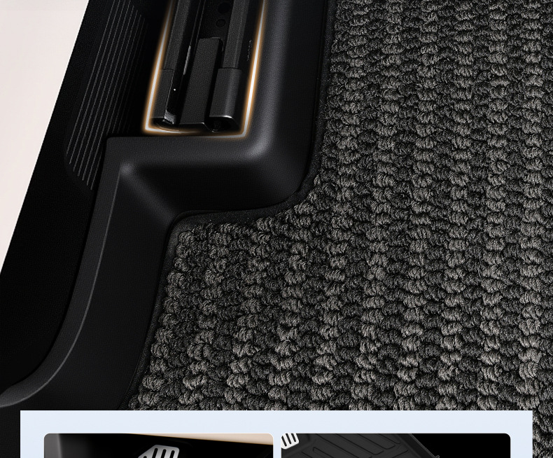 TPE injection-molded floor mats, 0 formaldehyde, one-piece molding, anti-fouling, easy to clean, universal half-cover car floor mats