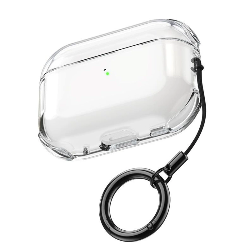 Protective Case (Apple AirPods) — Compatible with Pro/3/4/2/1, Transparent, Keyring