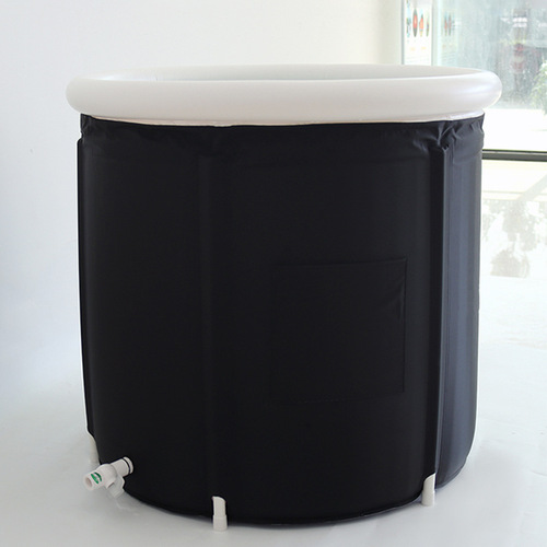 Black Folding Bathtub for Adults, Thick Waterproof Bathtub, Home Use Folding Tub, Folding Ice Bath Tub, Ice Bucket