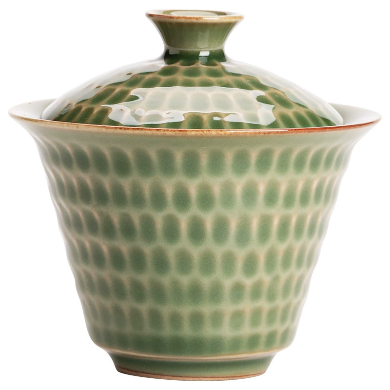 创意复古陶瓷茶杯 茶具 抓手