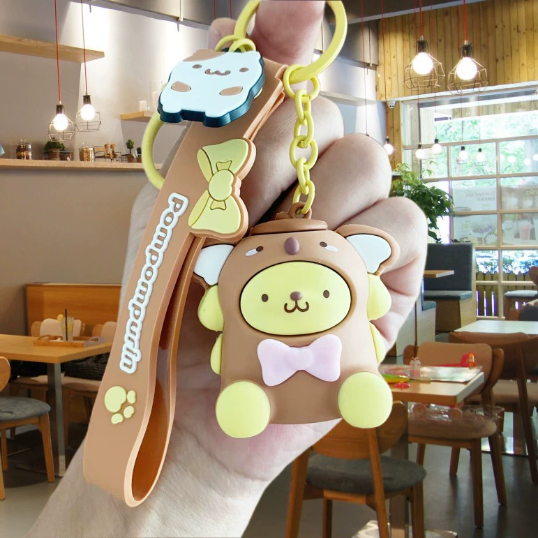 Купить-брелок (Sanrio) милый мультяшный подвеска, силиконовая шпилька для ключей и рюкзаков, мультиизначный персонаж