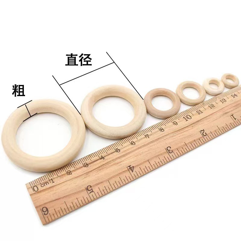 Inventario 12 - 150mm anillo de madera anillo de madera anillo de madera percha anillo de madera anillo de colgante anillo de madera bolso botón cortina anillo de madera anillo de madera