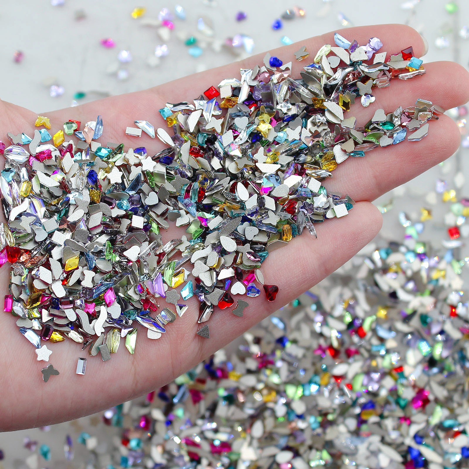 평평한 바닥 특수 모양의 다이아몬드 혼합 색상