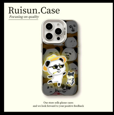 Luminous Shrimp Shell Phone Case Suitable for Apple 17Promax High-Value 13 Girl Phone Case Iphone16 Niche 15 Stand