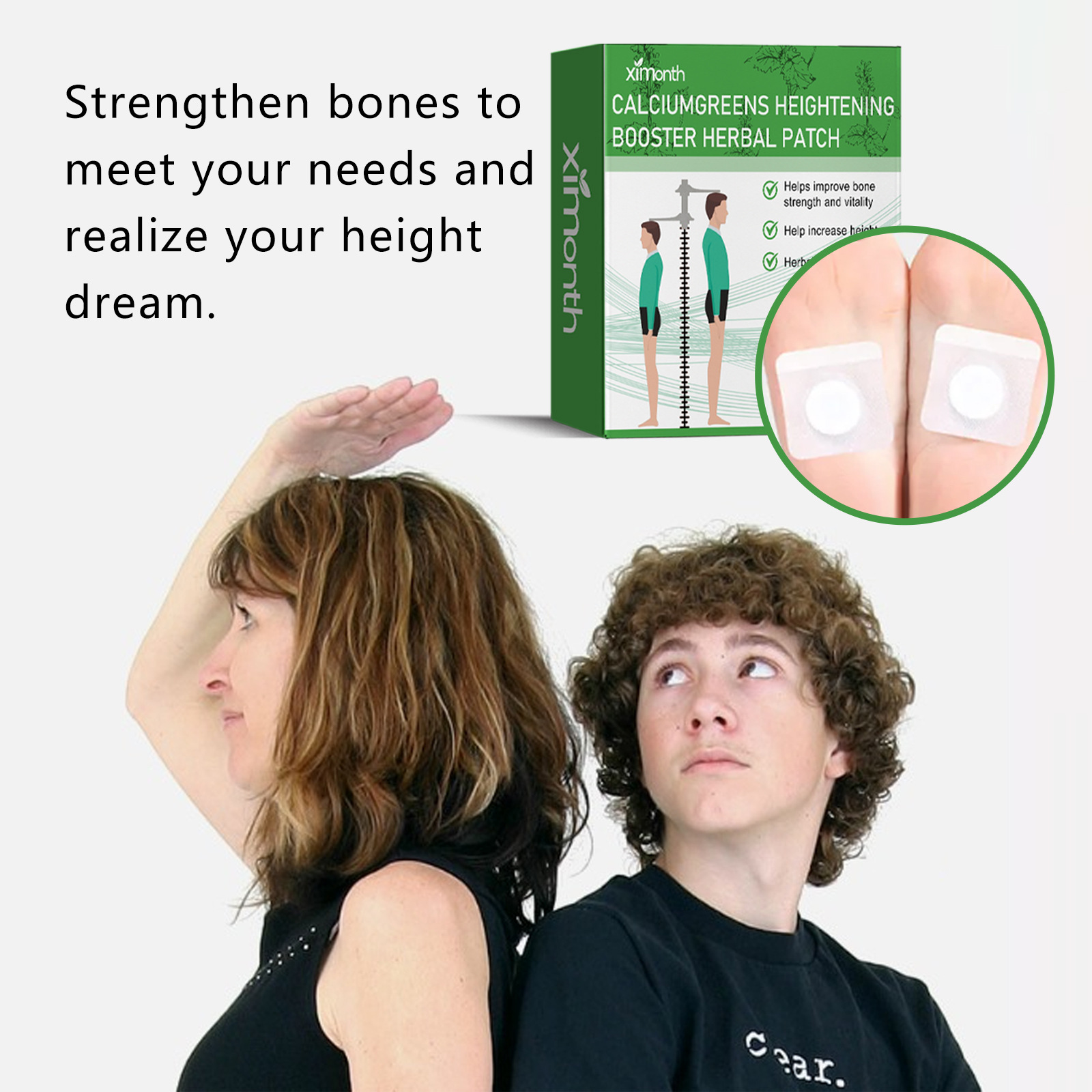 Title 8, Parche de masaje de acupresión para pies que pr...