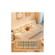 Cream Fengyunduo Sofa Living Room Small Apartment Fabric Straight Row Lazy Double Three-Seat Rental Room Bedroom Small Sofa