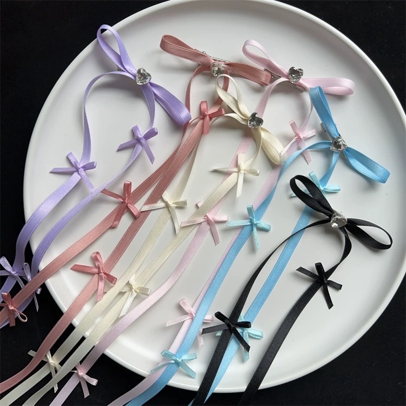 6g Weight Vacation Classic Style Women's Bow Knot Cloth Hair Clip