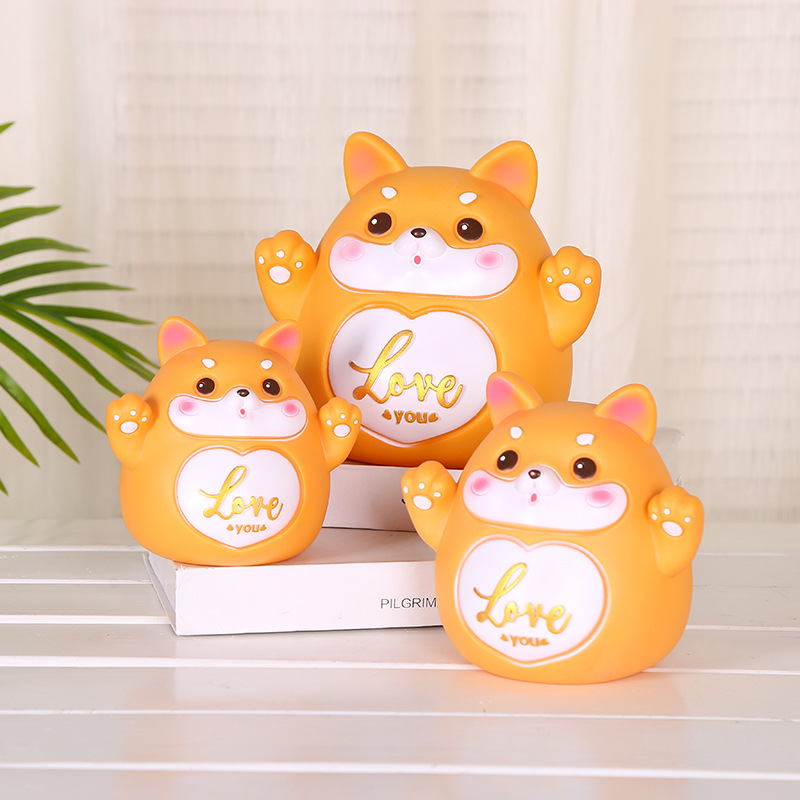 Brown Cat Small Cartoon Money Bank Children's Day Gift Home Decor Coin Bank Manufacturer Wholesale