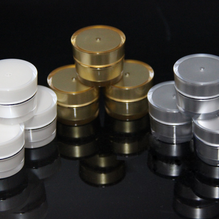 直圆膏霜面霜5克分装瓶 亚克力化妆品包材瓶 小样塑料瓶