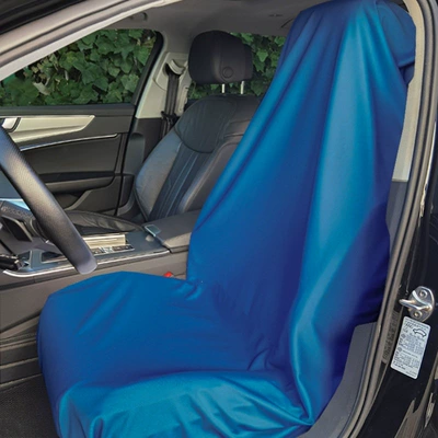 Disposable car seat covers, non-woven fabric seat covers, full car seat anti-dirt covers, dustproof seat protectors, seat cushion covers (Seat cushion, seat cover) - 1-blue-knitted-fabric-seat-cover-durable-and-reusable