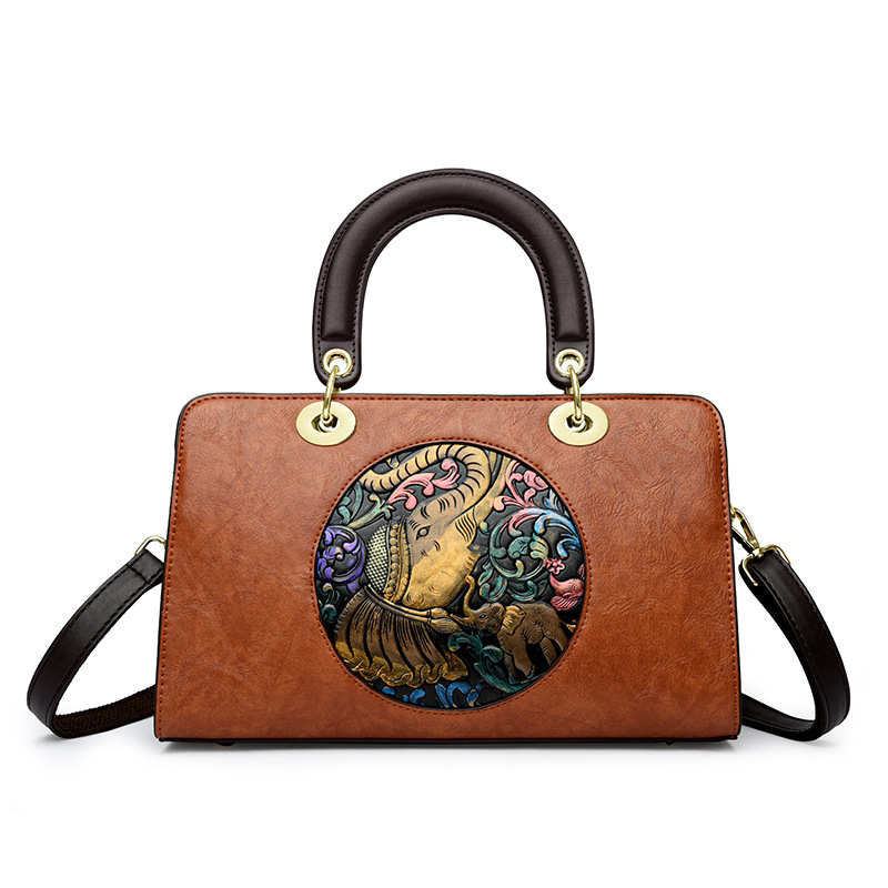 Bolso de mujer 2023 nueva moda elegante de mediana edad mamá bolsa de moda simple hombro bolsa de mensajero