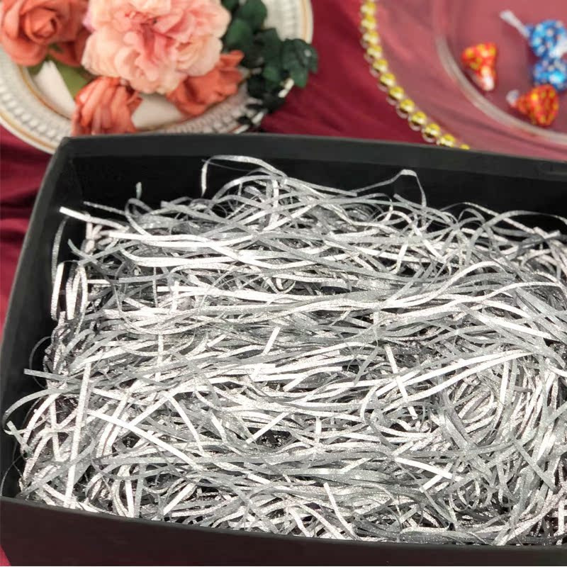 Raffia Filling Souvenir Shredded Paper Silk and Light Gift Box Gift Box Decoration High-End Gift Box Glitter Silk