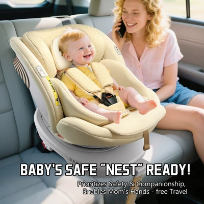for Car Use, 360-Degree Rotating: Car child safety seat