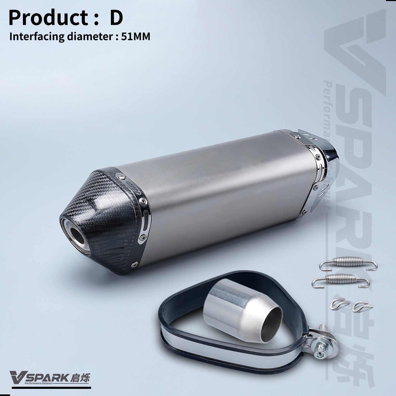 Motorcycle Modified Exhaust Pipe Universal Model 650Nk 450Sr R3 Zx4R Silencer R77 Exhaust Yoshimura Tail Section