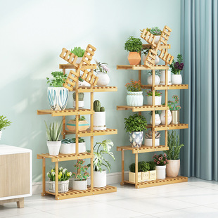 New Product Flower Pot Bracket Flower Rack Storage Rack Balcony Living Room Floor-standing Balcony Transformation Decoration Layout Internet Celebrated Plants