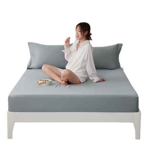 Water-washed cotton bed cover single piece anti-slip fixed bed cover sheet full package mattress Simmons dust-proof protection bed cover 1.8m 