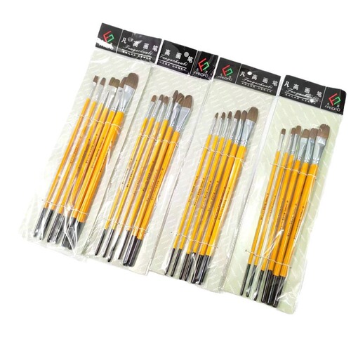 Van Gogh 826 Wolf Hair Brush Art Painting Gouache Watercolor Single Brush Children's Graffiti Brush Oil Painting Row Brush