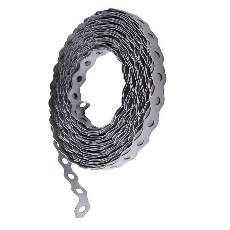 跨境外贸同款曲边单孔金属扎带镀锌扁铁钢板冲孔铁支架连接板直条