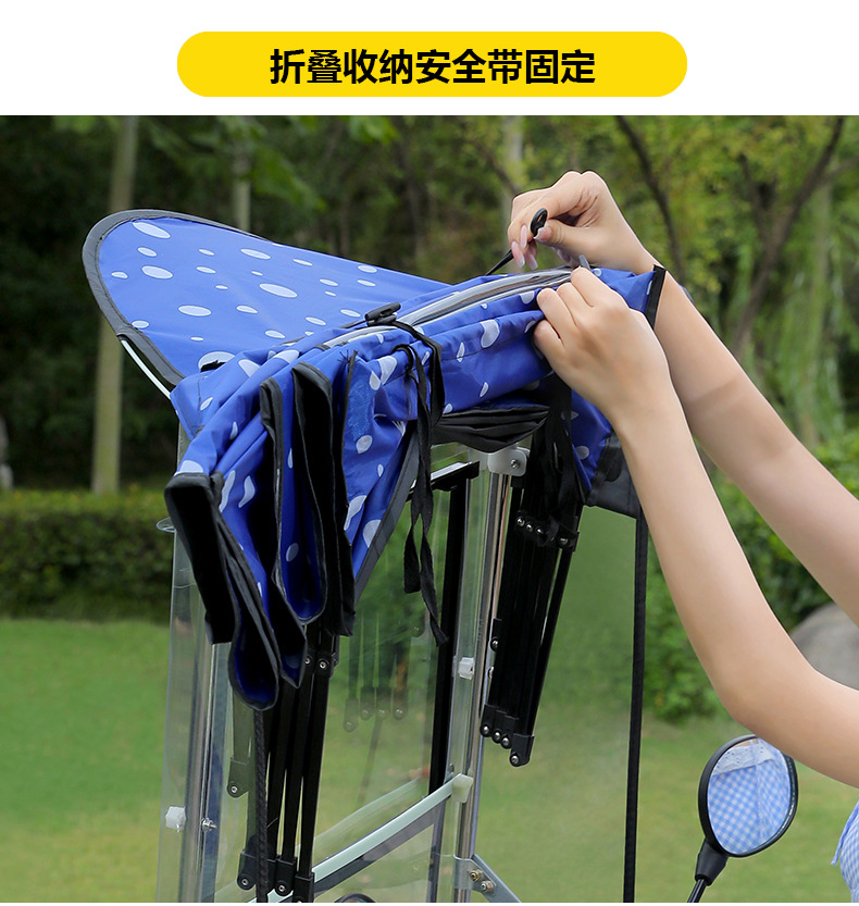 Folding Storage Shed, Quick-Release Bracket, Electric Vehicle Rain Shelter, New Foldable and Retractable All-Season Shed