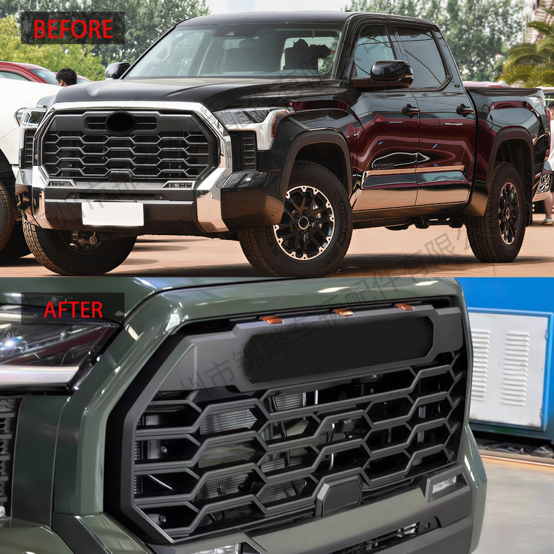 Suitable for 2022-2025 Toyota Tundra, modified TRD style grille replacement, decorative ABS material