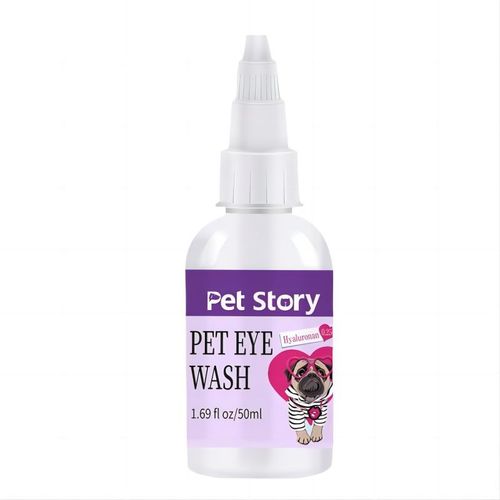 Pet eye drops 50m tear stain management l eye poop removal dog eye drops cat eye wash cleaner