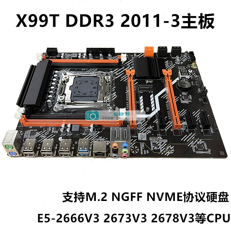Совершенно новая материнская плата X99T 2011-3 настольный сервер ECC DDR3 X99 E5 2666v3 2678V3V4