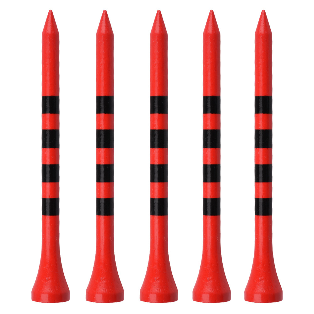 Bola de golf clavo madera bambú tee 70mm/83mm Registro de bambú rayas bola soporte base Golf curso suministros