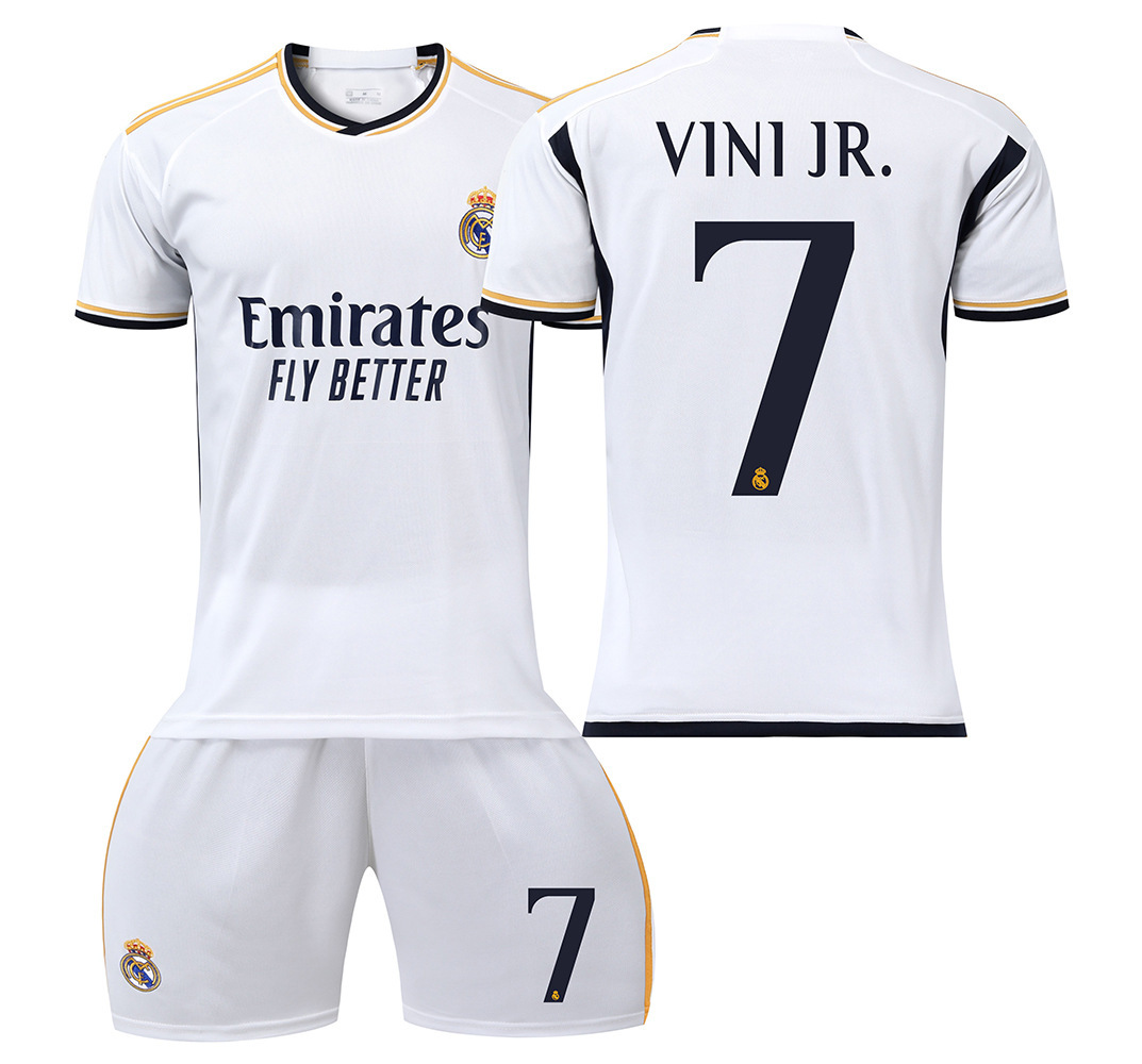 2324 Camiseta de fútbol del Real Madrid No. 7 Vinicius 5 Camiseta Belingham Mbappé 10 Modric Cross-border
