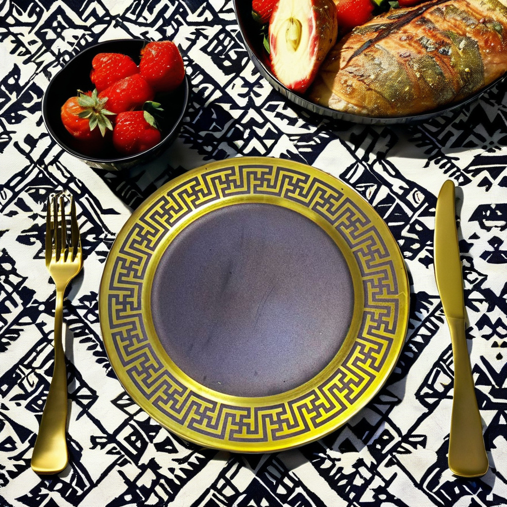 Fábrica directa de platos de carga de frutas platos de decoración restaurante europeo fiesta de boda lujo retro ligero