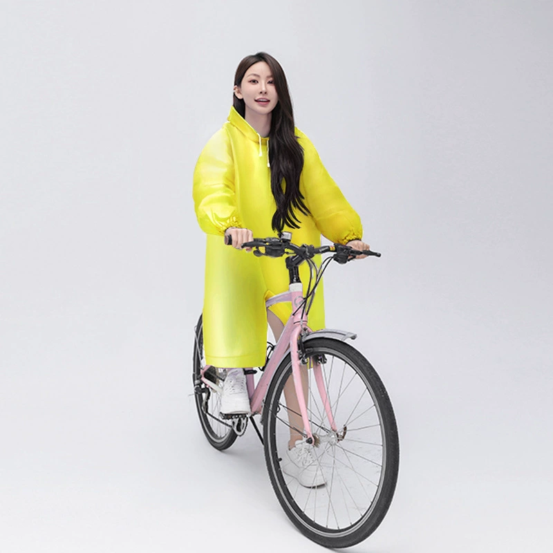 Неодноразовый плащ EVA для взрослых на открытом воздухе путешествия портативный утолщение против дождя