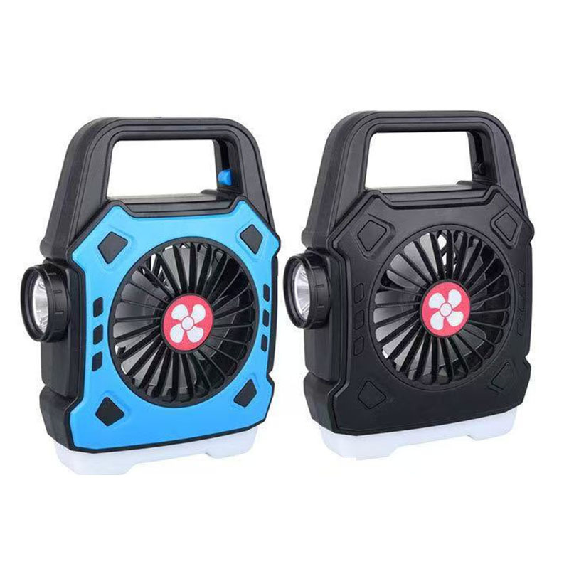 Lámpara de ventilador de camping al aire libre explosiva transfronteriza Lámpara portátil de carga rápida Lámpara de trabajo portátil Linterna de reflector