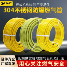燃气管304不锈钢波纹管金属软管热水器天然气防爆煤气管道管