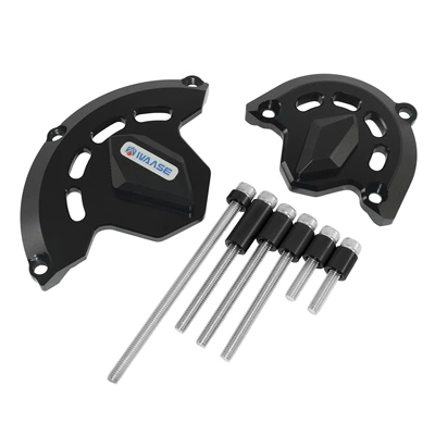Motorcycle frame — plate - anti-fall-cover-black