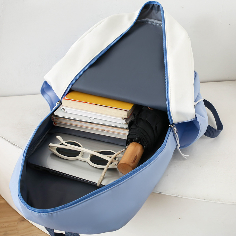 Kids Backpacks Four Piece Schoolbag New Primary And Secondary School Students' Schoolbag Large Capacity Lightweight Backpack Simple Texture Backpack_voghion.com