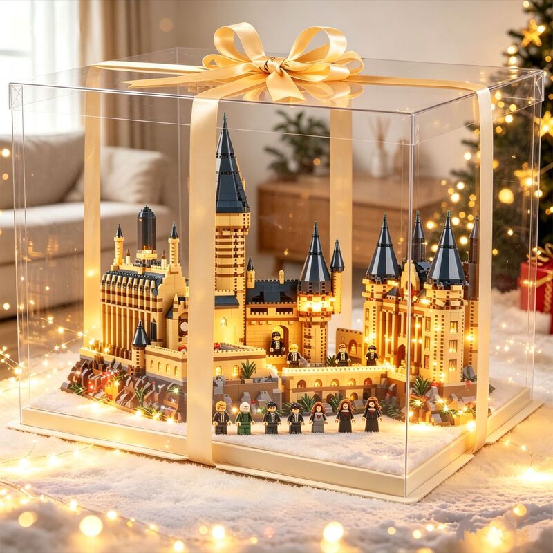 Large Magic Castle Building Model Magic Academy High-Difficulty Puzzle Gift for Boys Assembly Building Blocks Wholesale