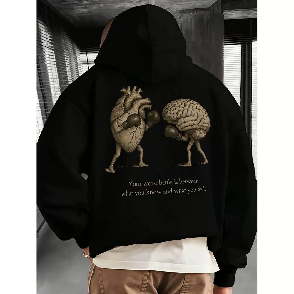 跨境外贸美式vibe街头连帽卫衣男2025年春秋新款宽松潮牌休闲上衣