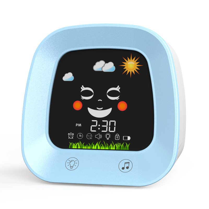 Fábrica al por mayor de dibujos animados reloj despertador digital alarma de música para niños estudiante mudo alarma de noche reloj luminoso