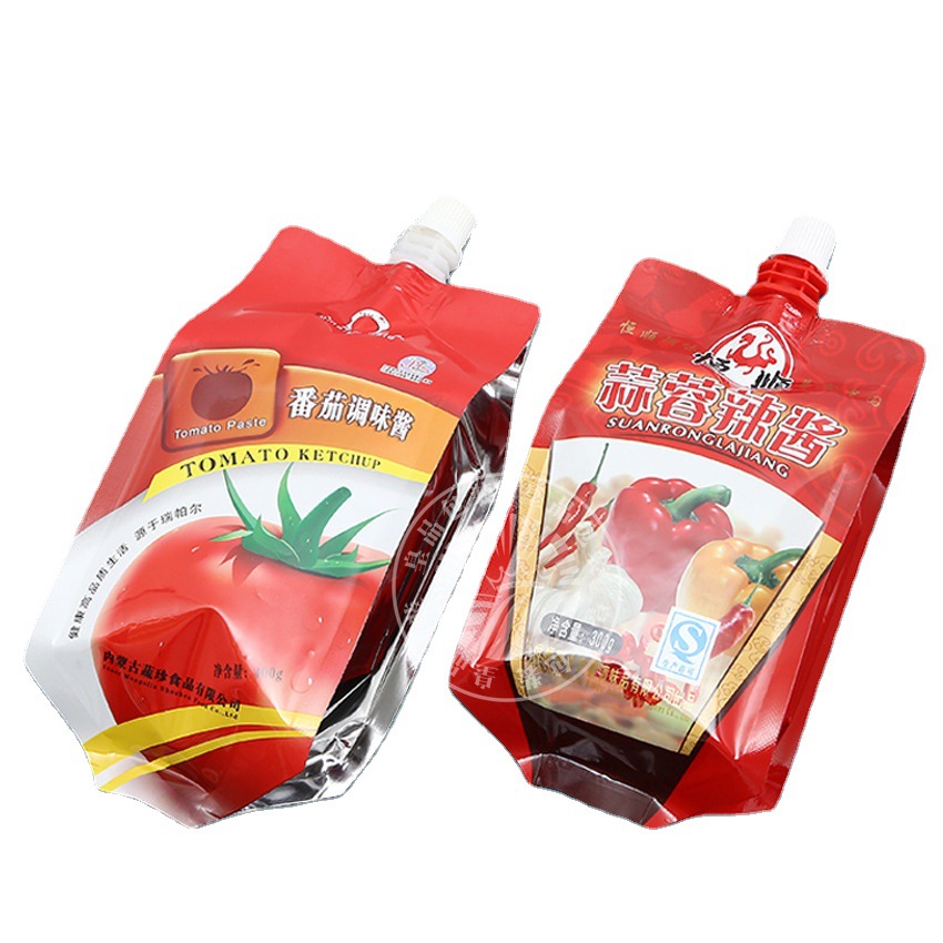 透明自立吸嘴袋 200ml300ml 果汁异形液体塑料吸嘴袋啤酒袋包装袋