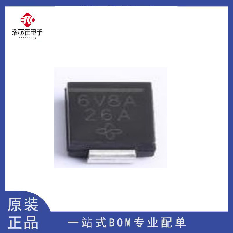 进口1.5SMC6.8A-E3/57T丝印6V8A 新能源汽车电脑板瞬态抑制二极管