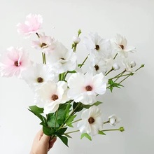 蝴蝶洋牡丹仿真花日本罂花艺造景婚礼装饰花空间美陈摆放摄影道具